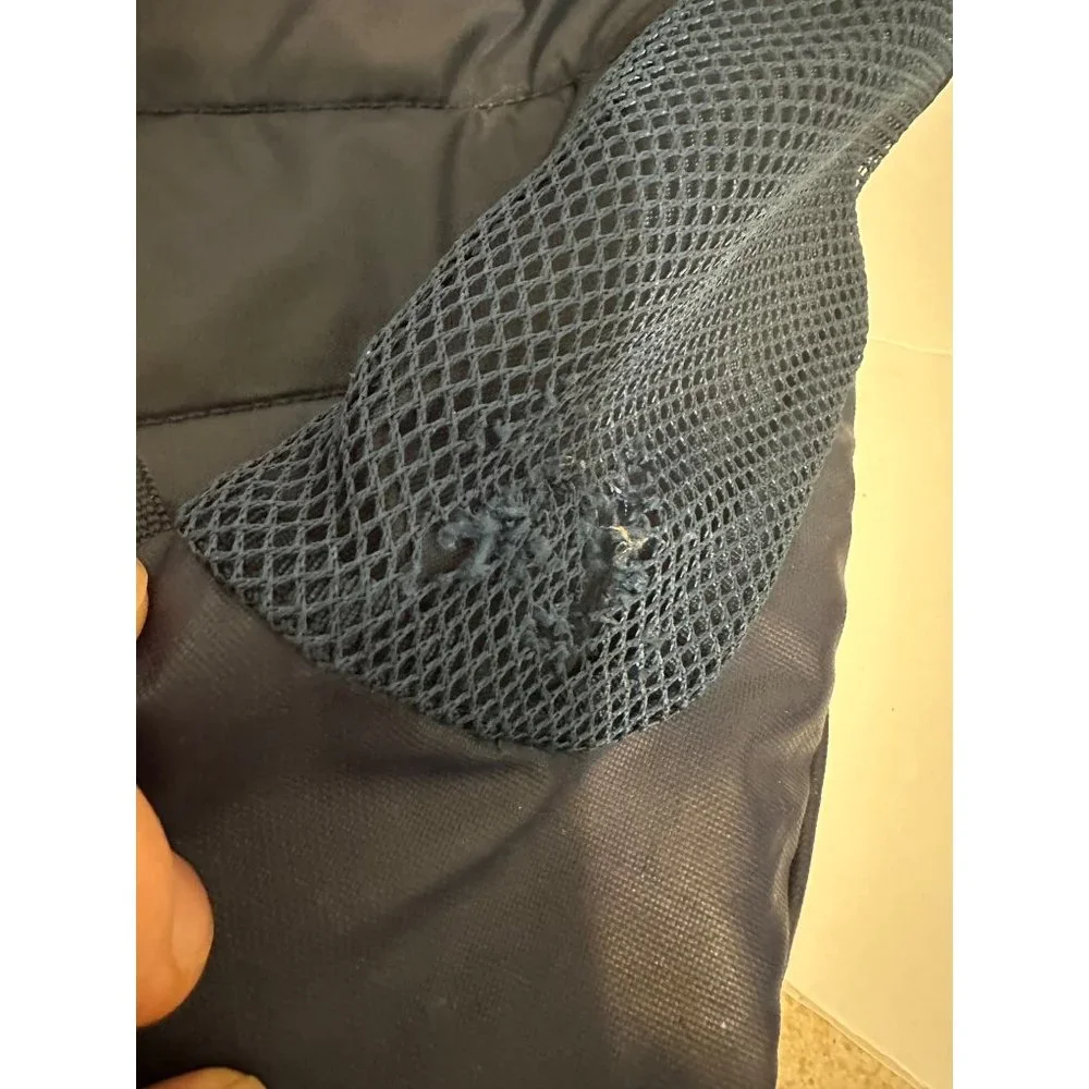 Under Armour Backpack Geo Black Blue Orange Ipad/Laptop Sleeve READ